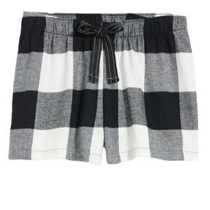 Old navy black and white pajama shorts